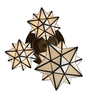 Meyda Tiffany - 239858 - Three Light Pendant - Moravian Star - Antique Copper