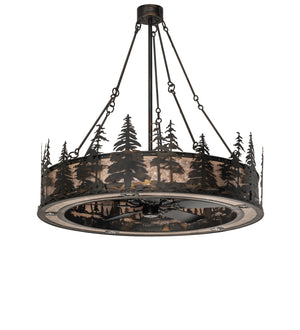 Meyda Tiffany - 246789 - 20 Light Chandel-Air - Tall Pines - Dark Burnished Antique Copper