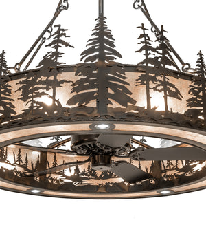 Meyda Tiffany - 246789 - 20 Light Chandel-Air - Tall Pines - Dark Burnished Antique Copper