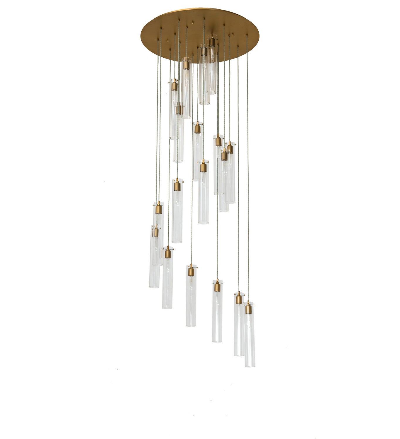 Meyda Tiffany - 248697 - 18 Light Pendant - Cilindro - Gold Metallic