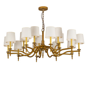 Meyda Tiffany - 249104 - 15 Light Chandelier - Toby - Matte Gold Over Chrome