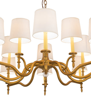 Meyda Tiffany - 249104 - 15 Light Chandelier - Toby - Matte Gold Over Chrome