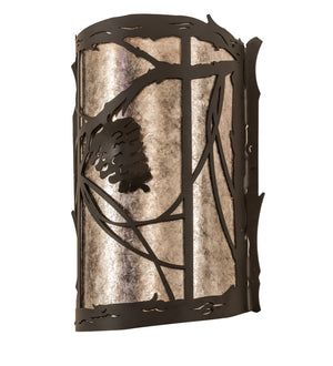 Meyda Tiffany - 250481 - One Light Wall Sconce - Whispering Pines - Oil Rubbed Bronze