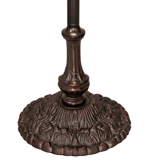 Meyda Tiffany - 252160 - Three Light Floor Base - Tiffany Wisteria - Antique,Mahogany Bronze