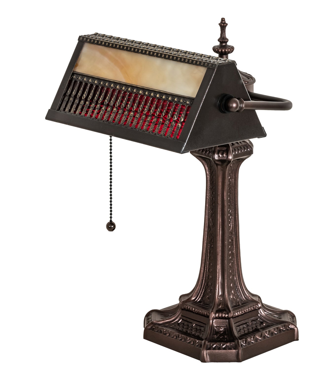 Meyda Tiffany - 252221 - One Light Banker's Lamp - Gothic - Mahogany Bronze