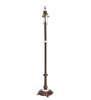 Meyda Tiffany - 252397 - Three Light Floor Lamp - Poker Face - Mahogany Bronze