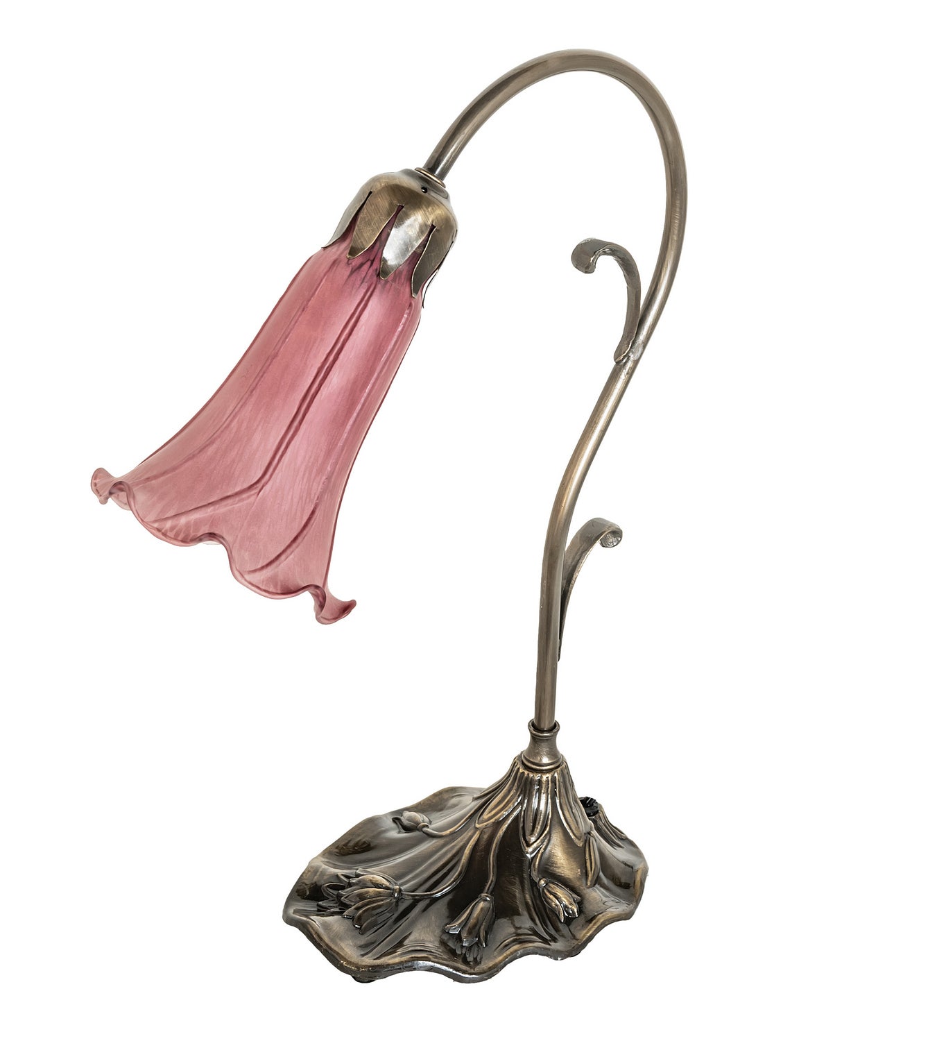 Meyda Tiffany - 51594 - One Light Mini Lamp - Lavender - Antique Brass