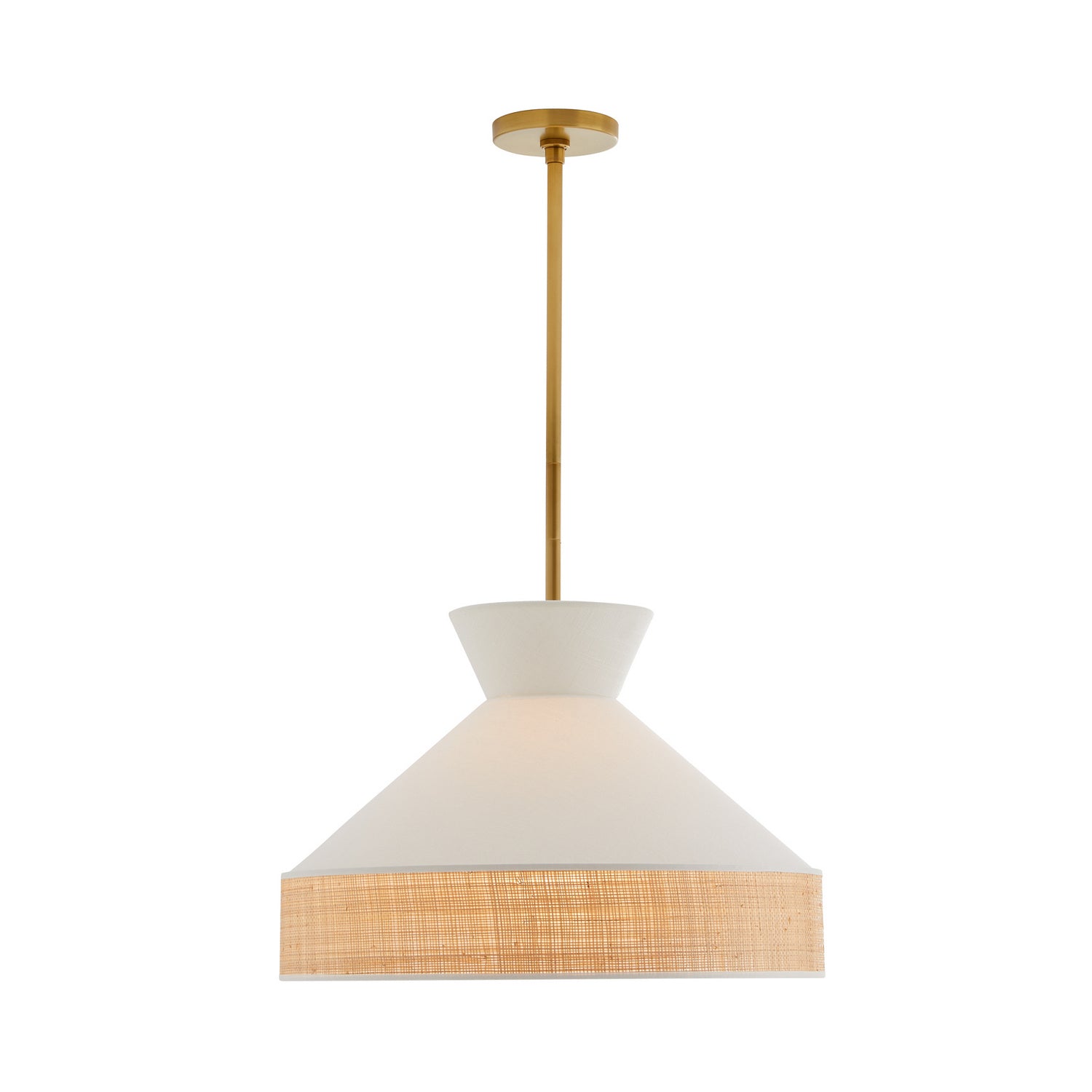 Arteriors - 41066 - One Light Pendant - Malena - White