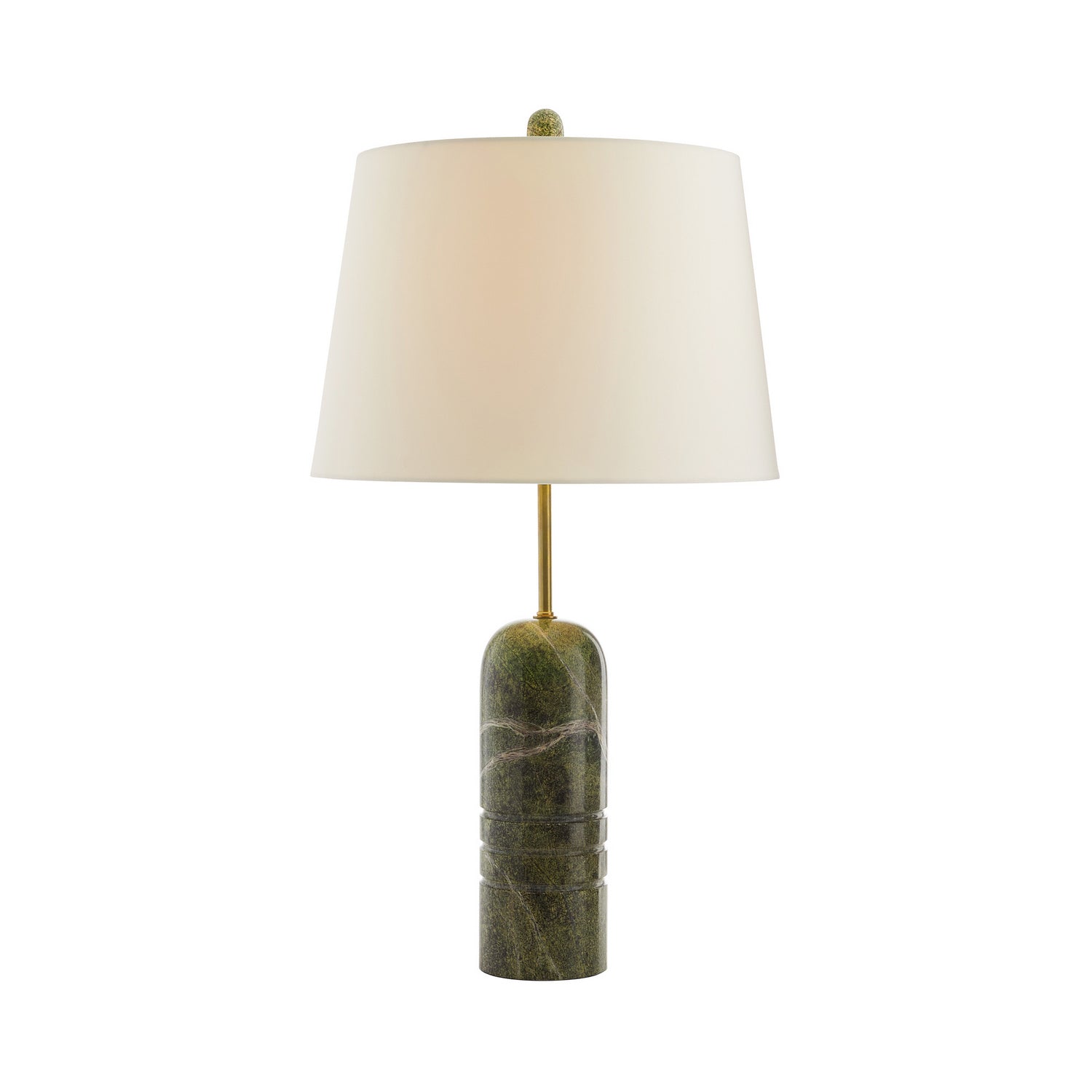 Arteriors - 44757-530 - One Light Table Lamp - Mendoza - Jungle Marble/Antique Brass