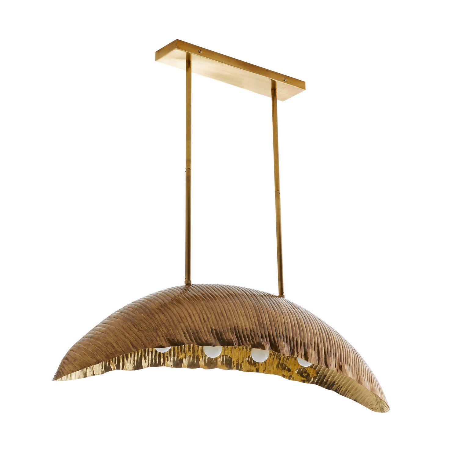 Arteriors - 44789 - Four Light Pendant - Ozark - Vintage Brass