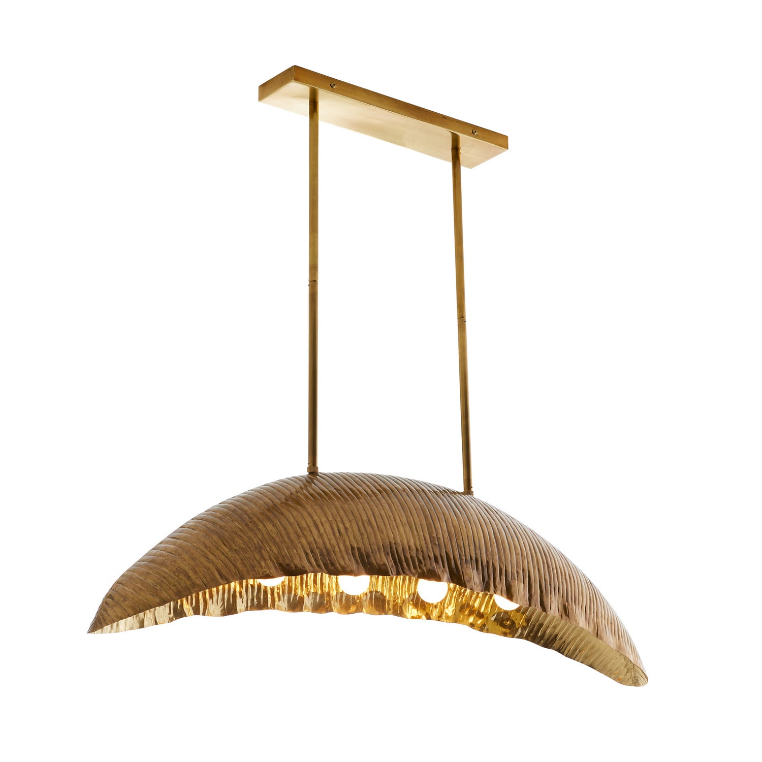 Arteriors - 44789 - Four Light Pendant - Ozark - Vintage Brass