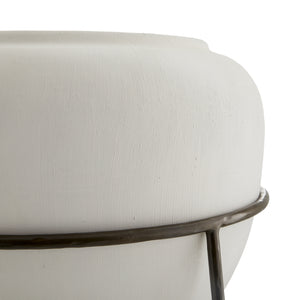 Arteriors - 4644 - Floor Urn - Marcello - Matte White