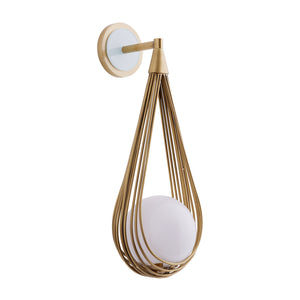 Arteriors - 49826 - One Light Wall Sconce - Ova - Antique Brass