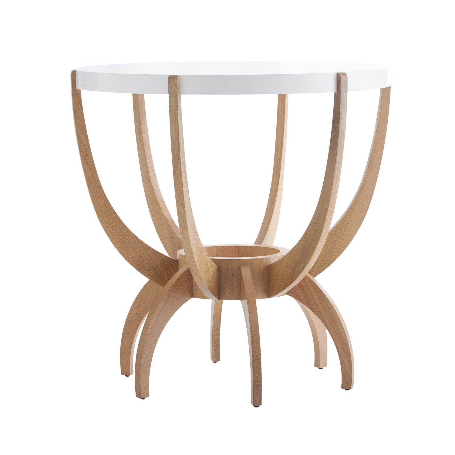 Arteriors - 5709 - Side Table - Nia - White