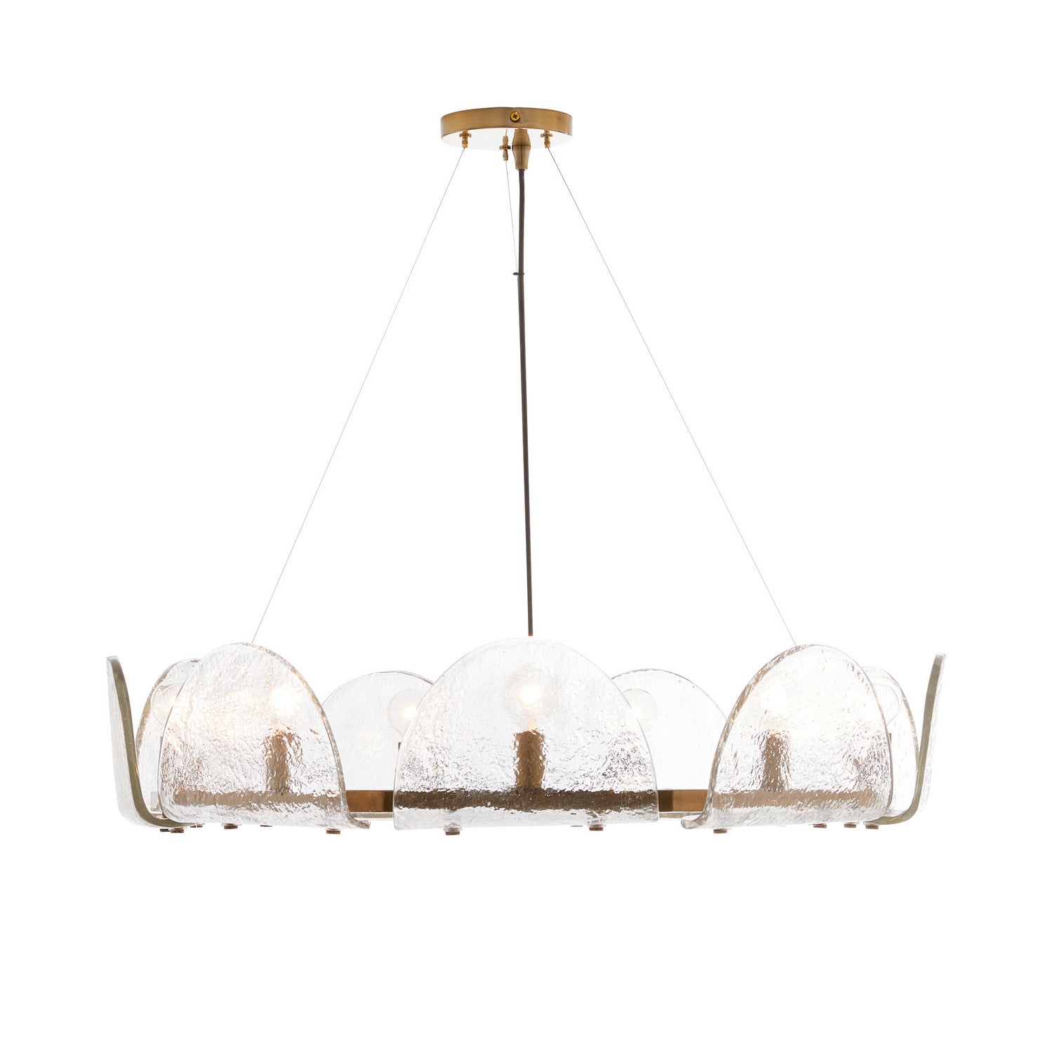 Arteriors - 84065 - Nine Light Chandelier - Mendez - Smoke Luster