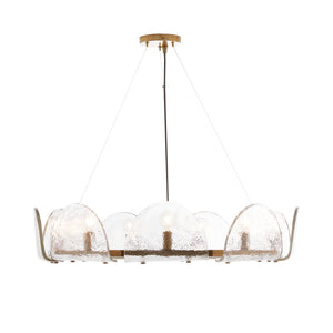 Arteriors - 84065 - Nine Light Chandelier - Mendez - Smoke Luster