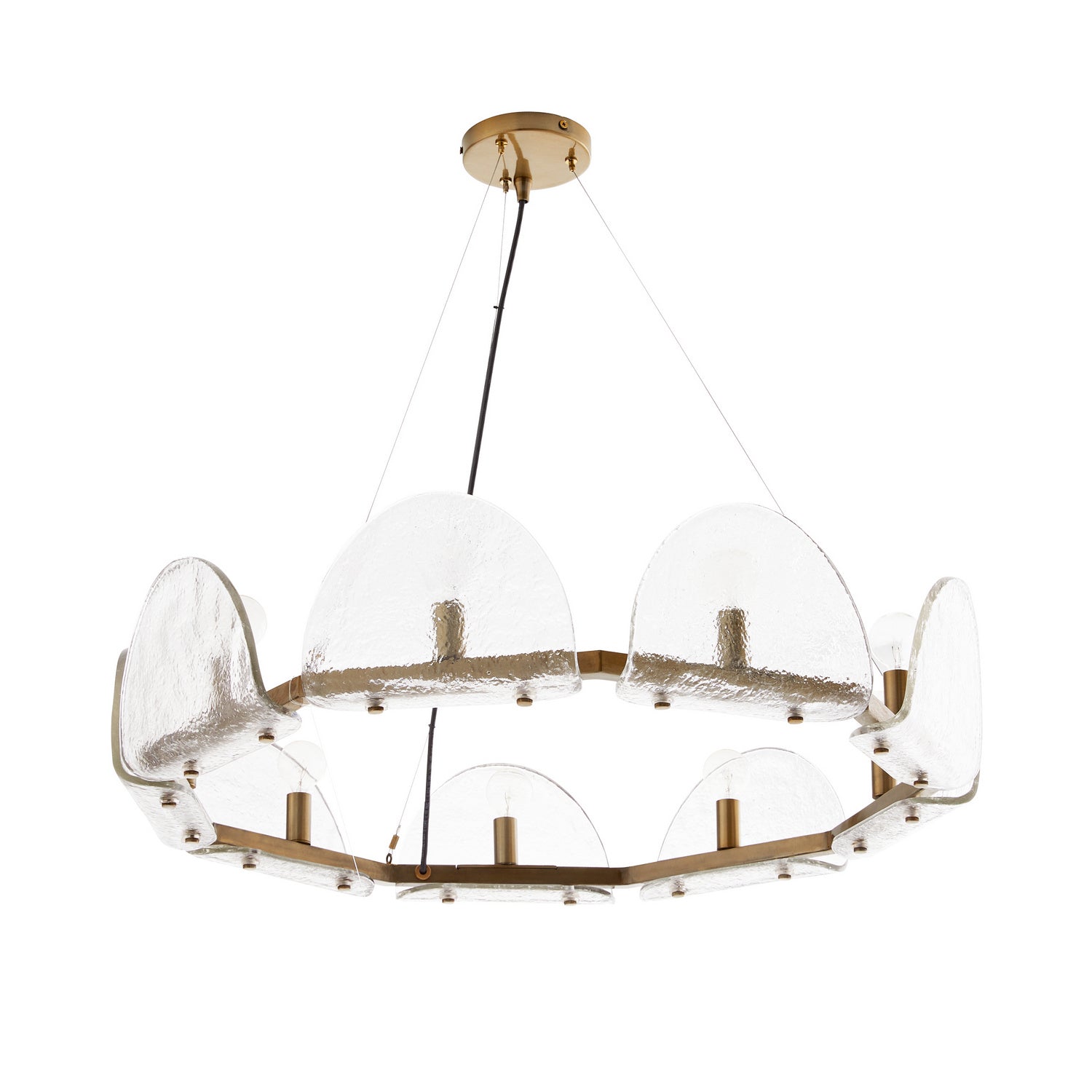 Arteriors - 84065 - Nine Light Chandelier - Mendez - Smoke Luster