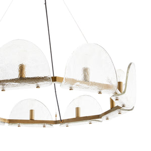 Arteriors - 84065 - Nine Light Chandelier - Mendez - Smoke Luster