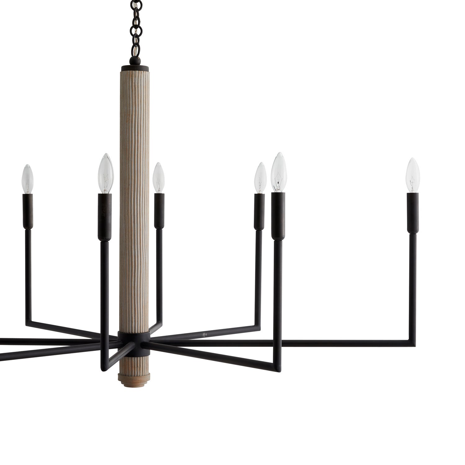 Arteriors - 84068 - Eight Light Chandelier - Orlando - Blackened Iron