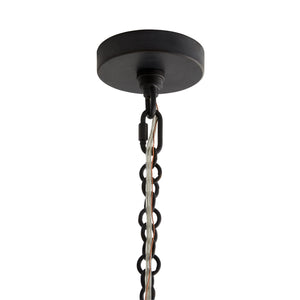 Arteriors - 84068 - Eight Light Chandelier - Orlando - Blackened Iron