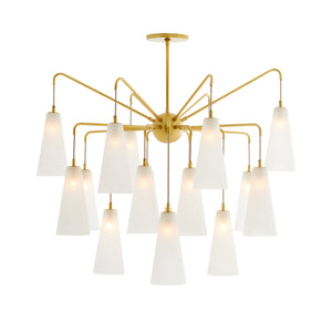 Arteriors - 89472 - 18 Light Chandelier - Mika - Opal Swirl