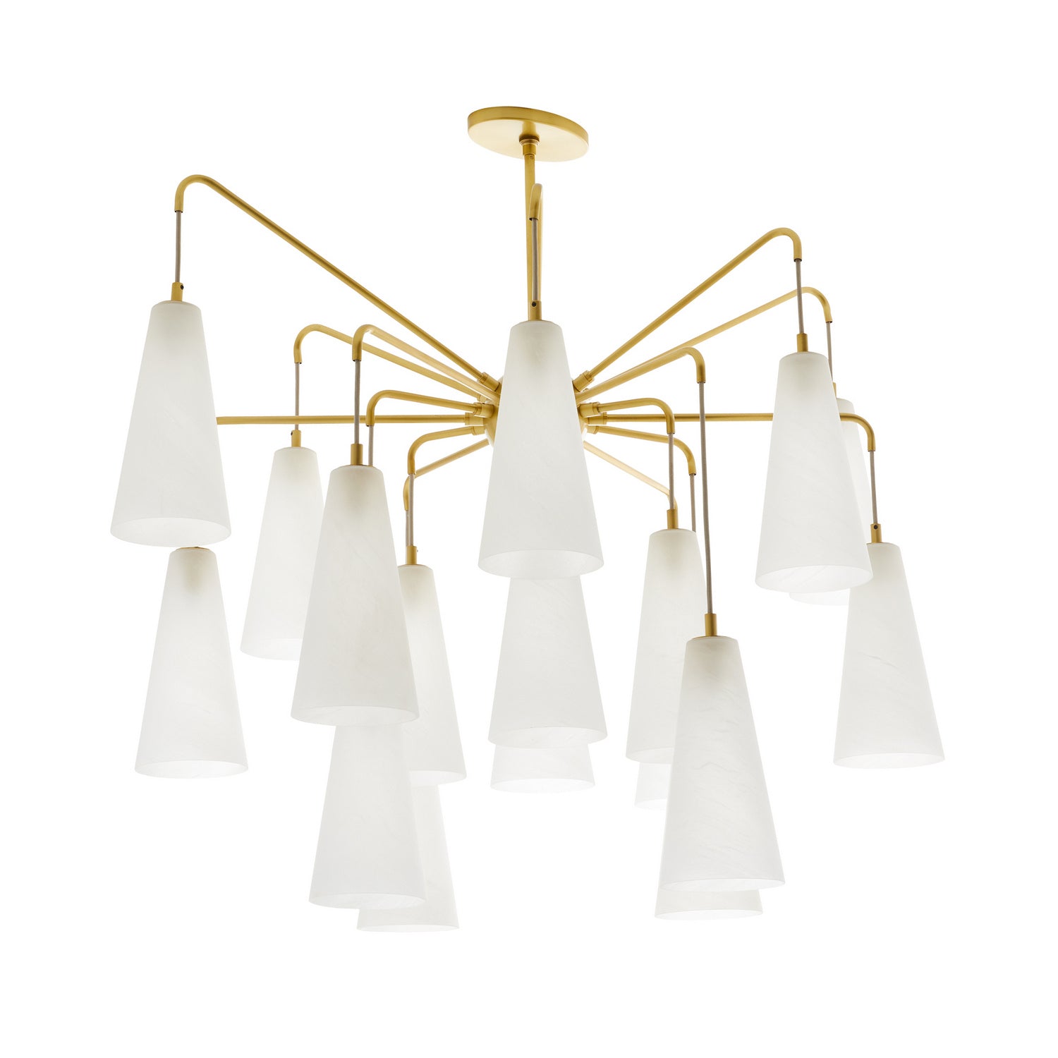 Arteriors - 89472 - 18 Light Chandelier - Mika - Opal Swirl