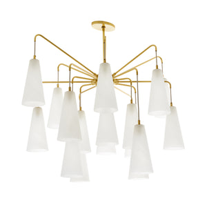 Arteriors - 89472 - 18 Light Chandelier - Mika - Opal Swirl