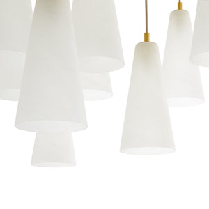 Arteriors - 89472 - 18 Light Chandelier - Mika - Opal Swirl