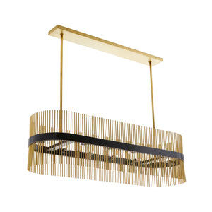 Arteriors - 89476 - Ten Light Chandelier - Hozier - Antique Brass