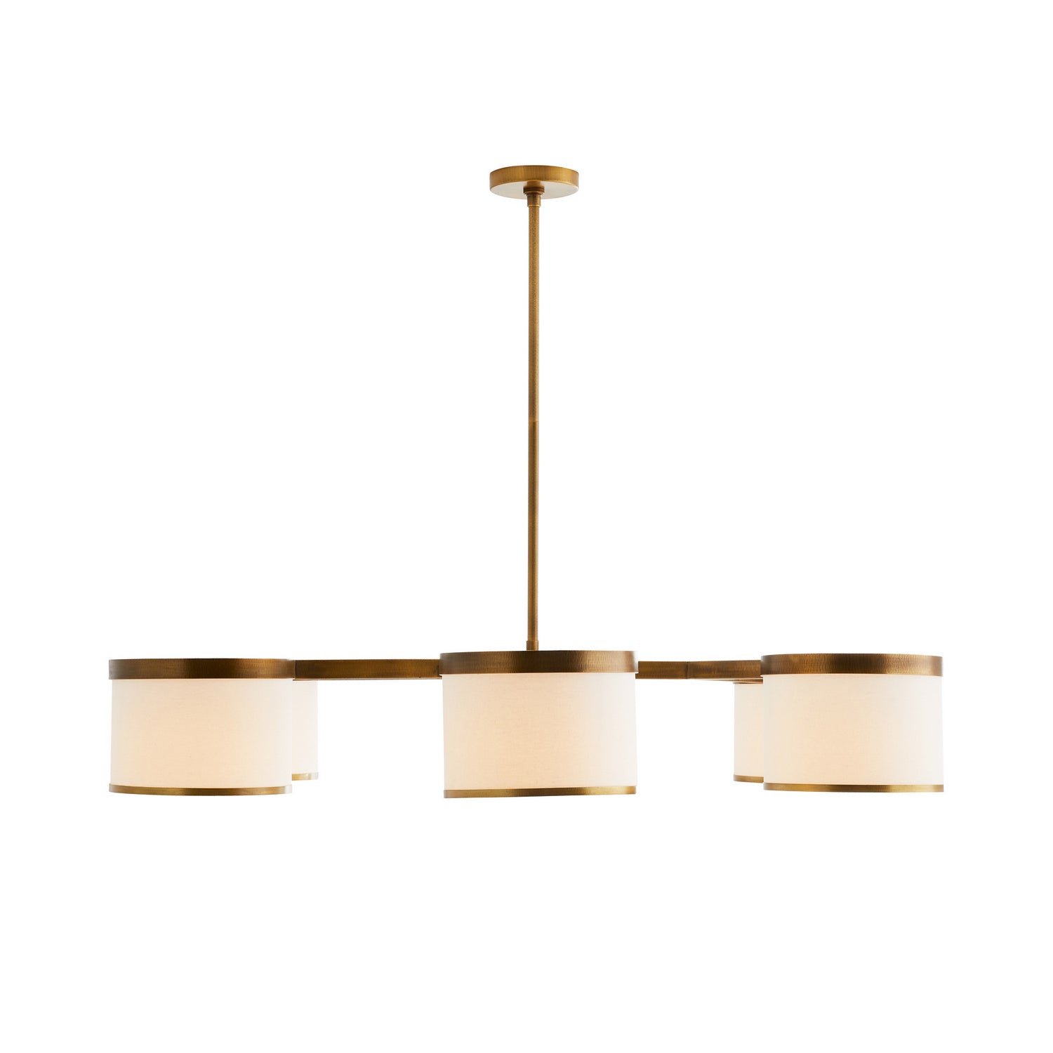 Arteriors - 89477 - Six Light Chandelier - Max - Antique Brass