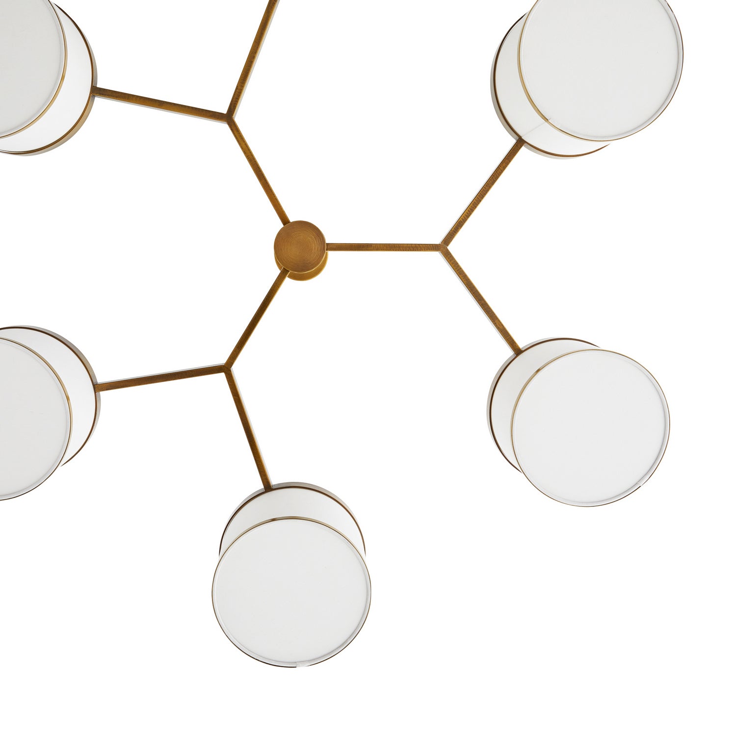 Arteriors - 89477 - Six Light Chandelier - Max - Antique Brass