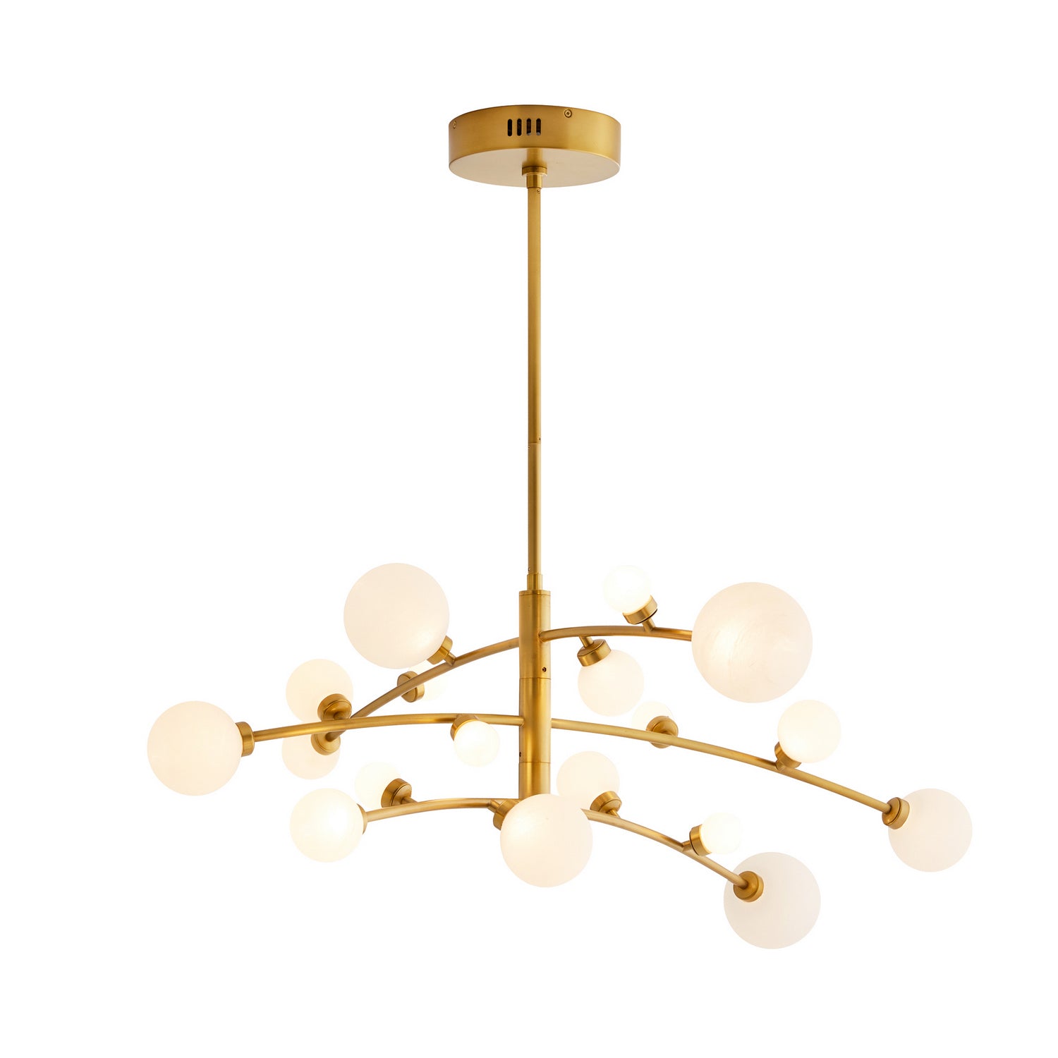 Arteriors - 89481 - LED Chandelier - Maser - Antique Brass