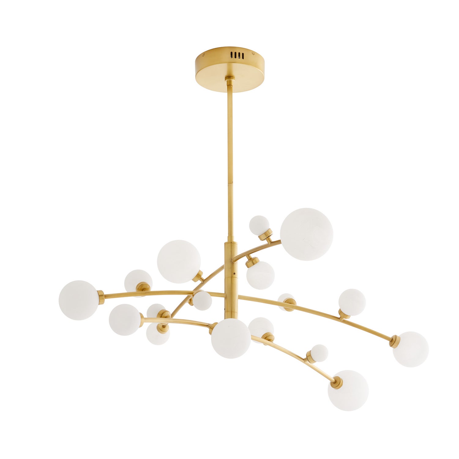 Arteriors - 89481 - LED Chandelier - Maser - Antique Brass