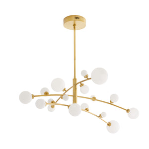 Arteriors - 89481 - LED Chandelier - Maser - Antique Brass