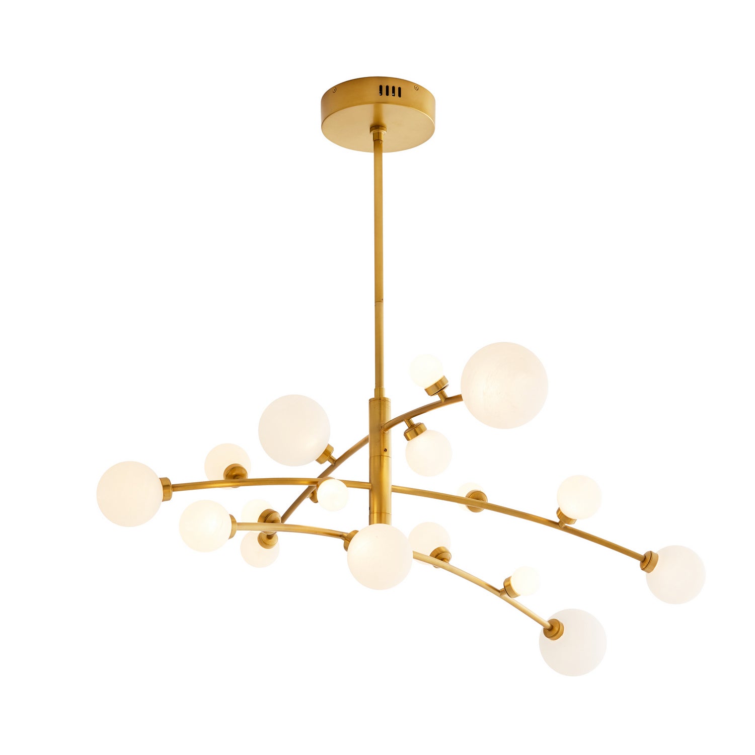 Arteriors - 89481 - LED Chandelier - Maser - Antique Brass