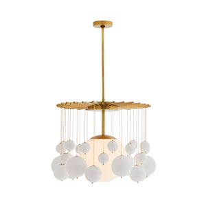 Arteriors - 89493 - One Light Chandelier - Mira - Antique Brass