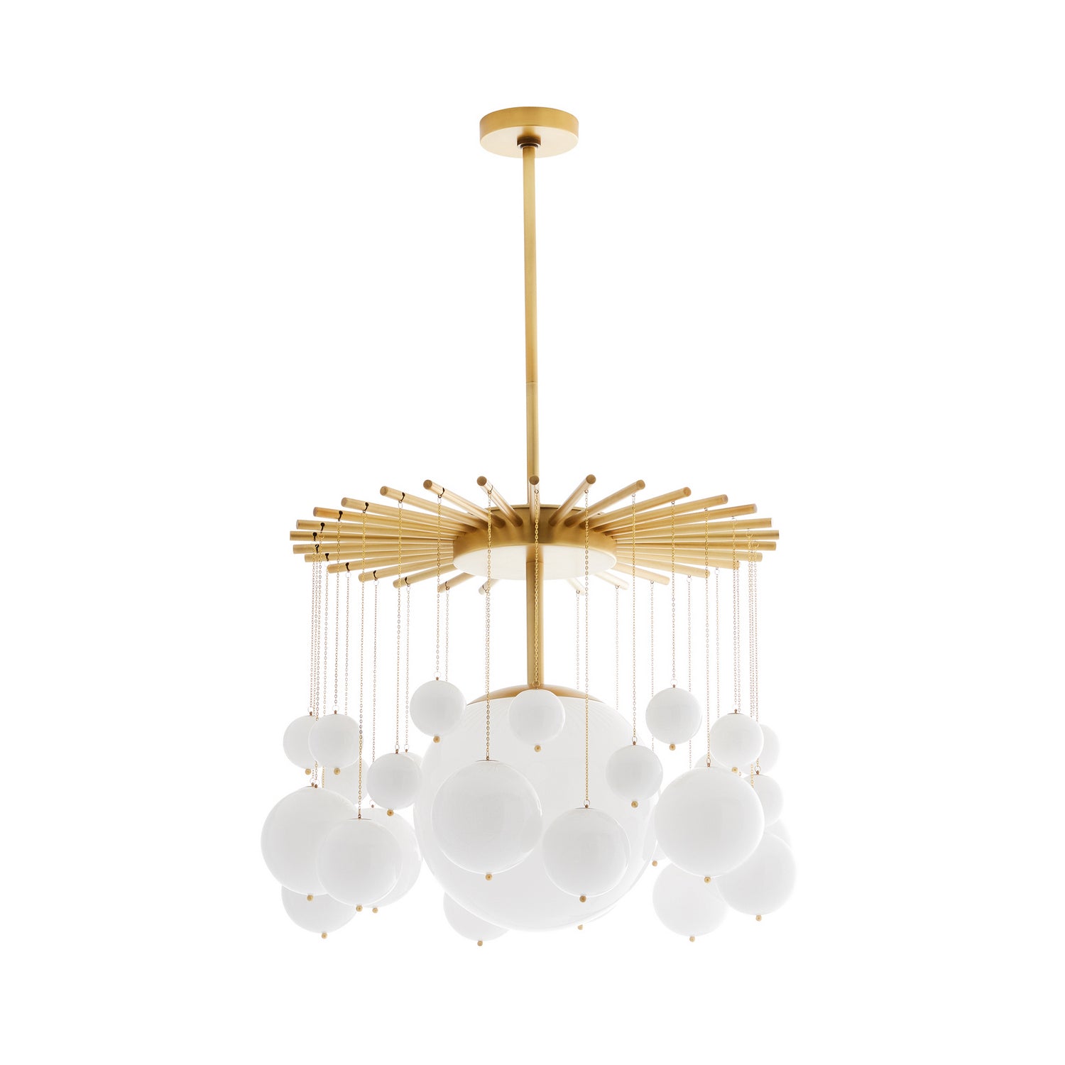 Arteriors - 89493 - One Light Chandelier - Mira - Antique Brass