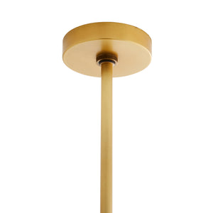 Arteriors - 89493 - One Light Chandelier - Mira - Antique Brass