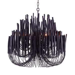 Arteriors - 89495 - Six Light Chandelier - Tilda - Black