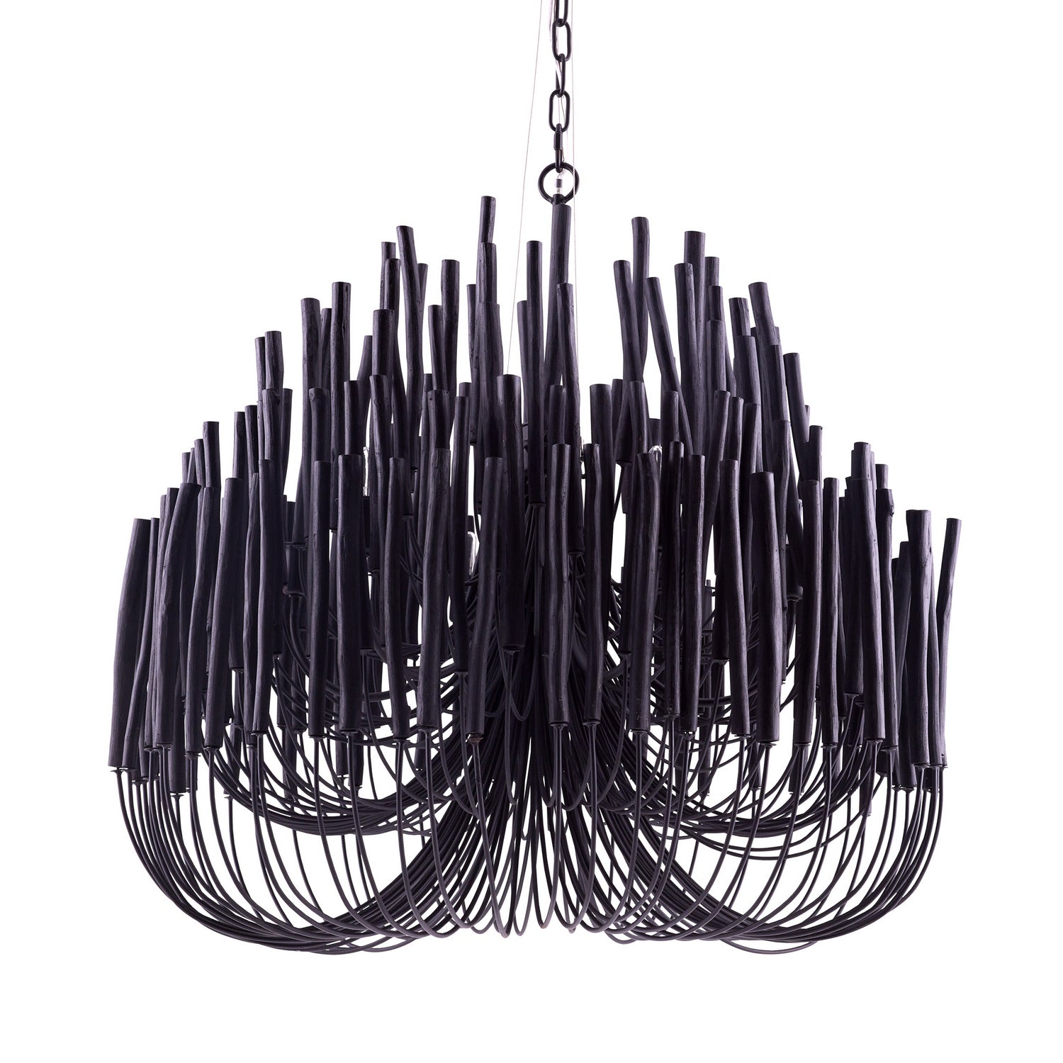 Arteriors - 89495 - Six Light Chandelier - Tilda - Black