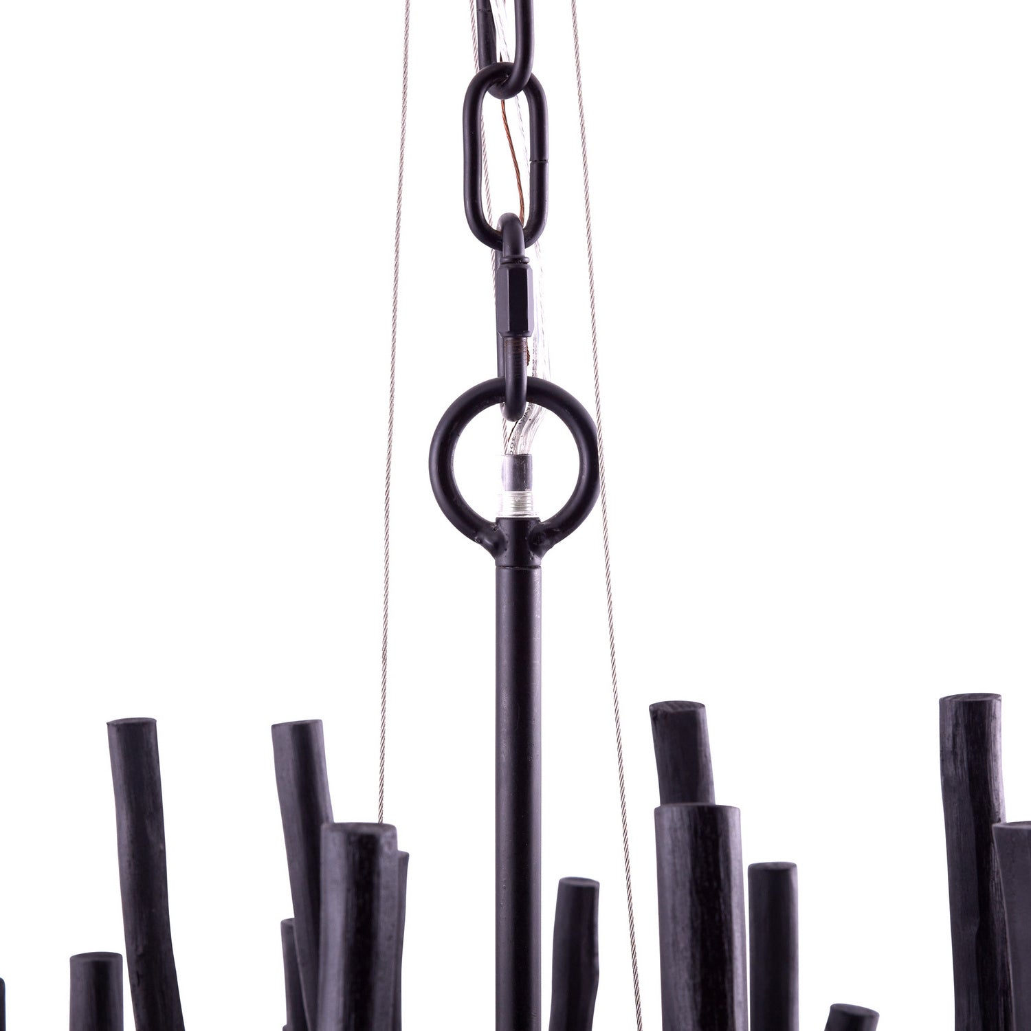 Arteriors - 89495 - Six Light Chandelier - Tilda - Black