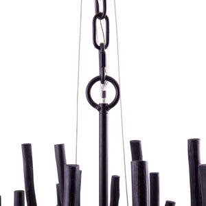 Arteriors - 89495 - Six Light Chandelier - Tilda - Black