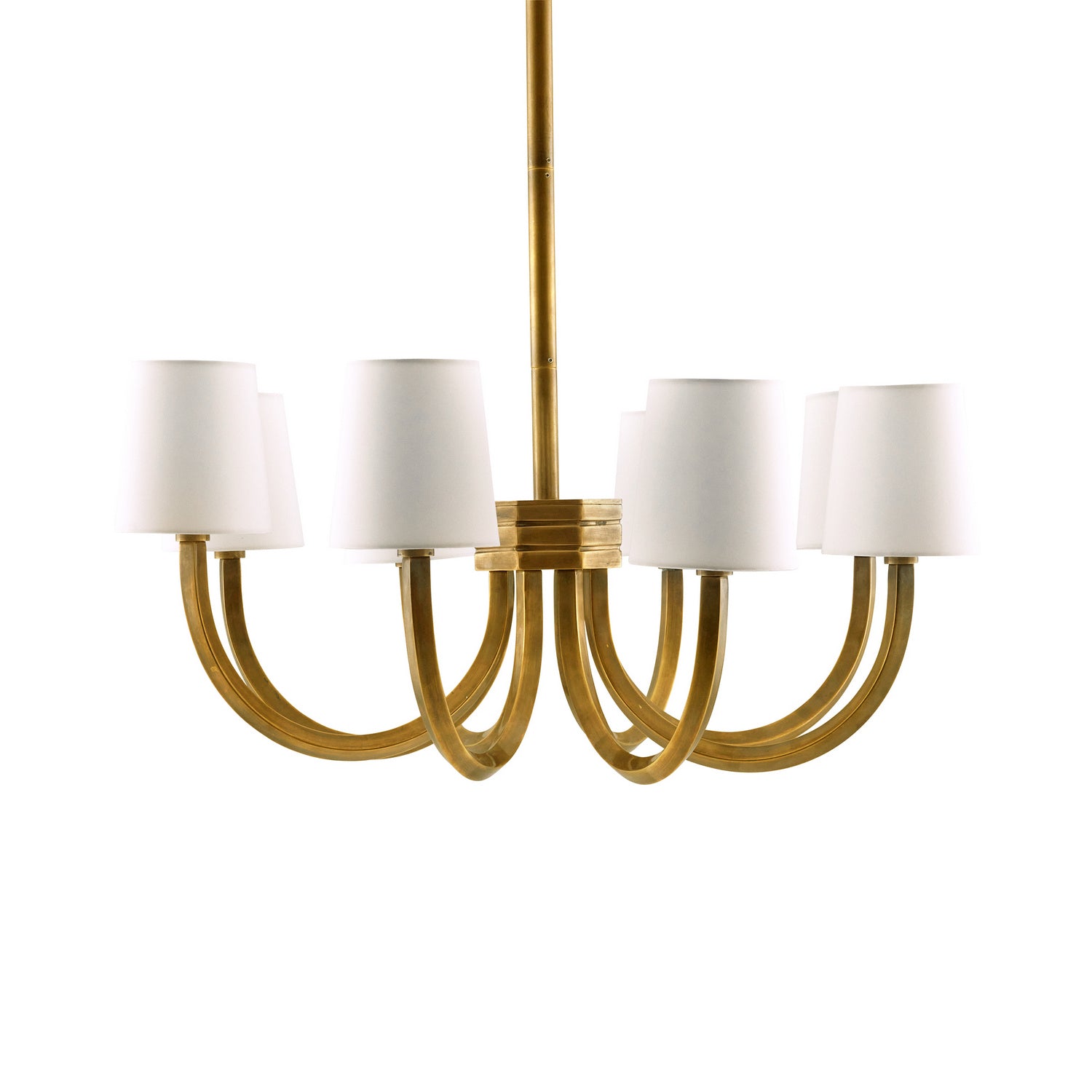 Arteriors - DJ42000 - Eight Light Chandelier - Gaetano - Vintage Brass