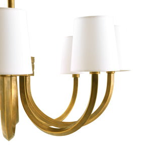 Arteriors - DJ42000 - Eight Light Chandelier - Gaetano - Vintage Brass