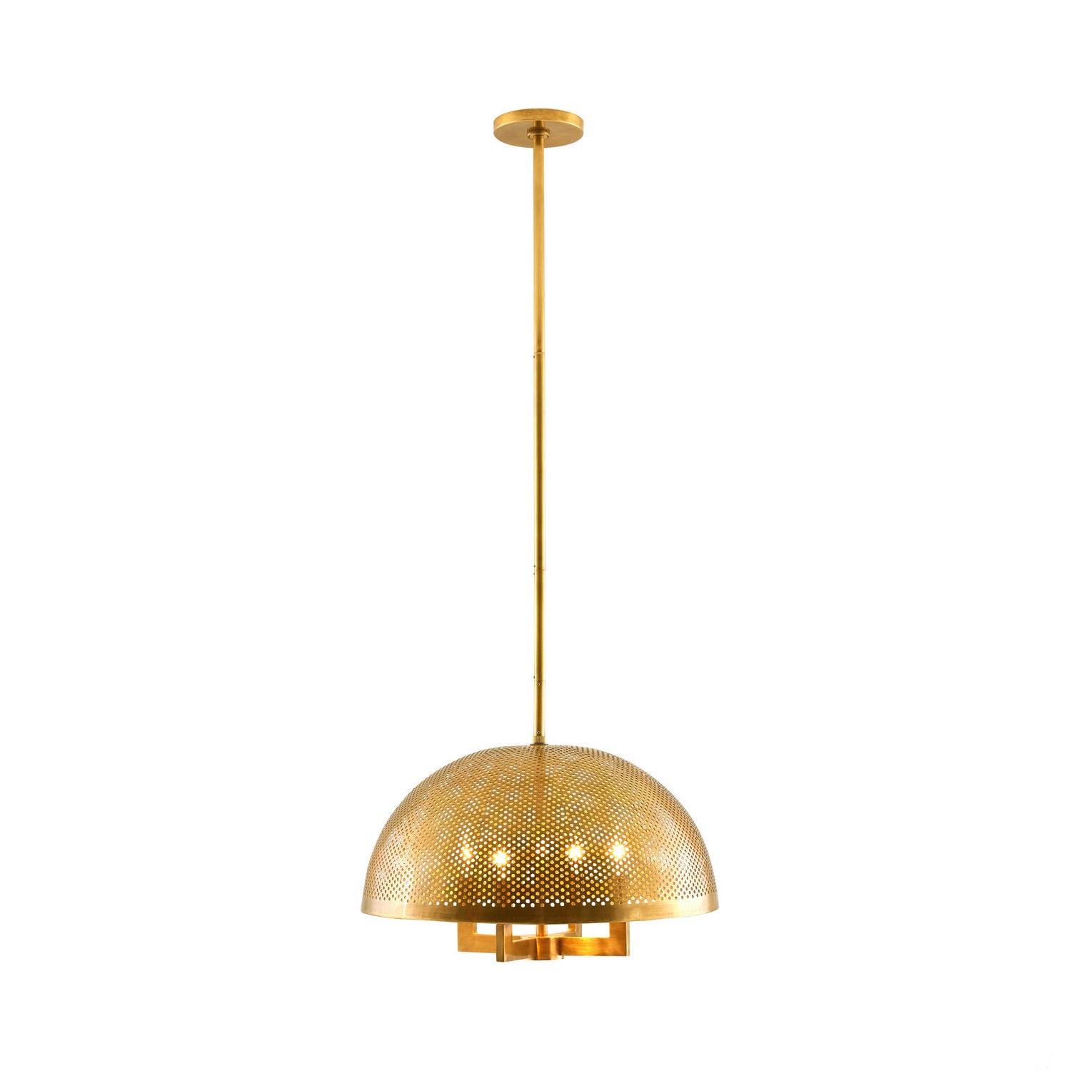 Arteriors - DJ42002 - Four Light Pendant - Tapio - Vintage Brass