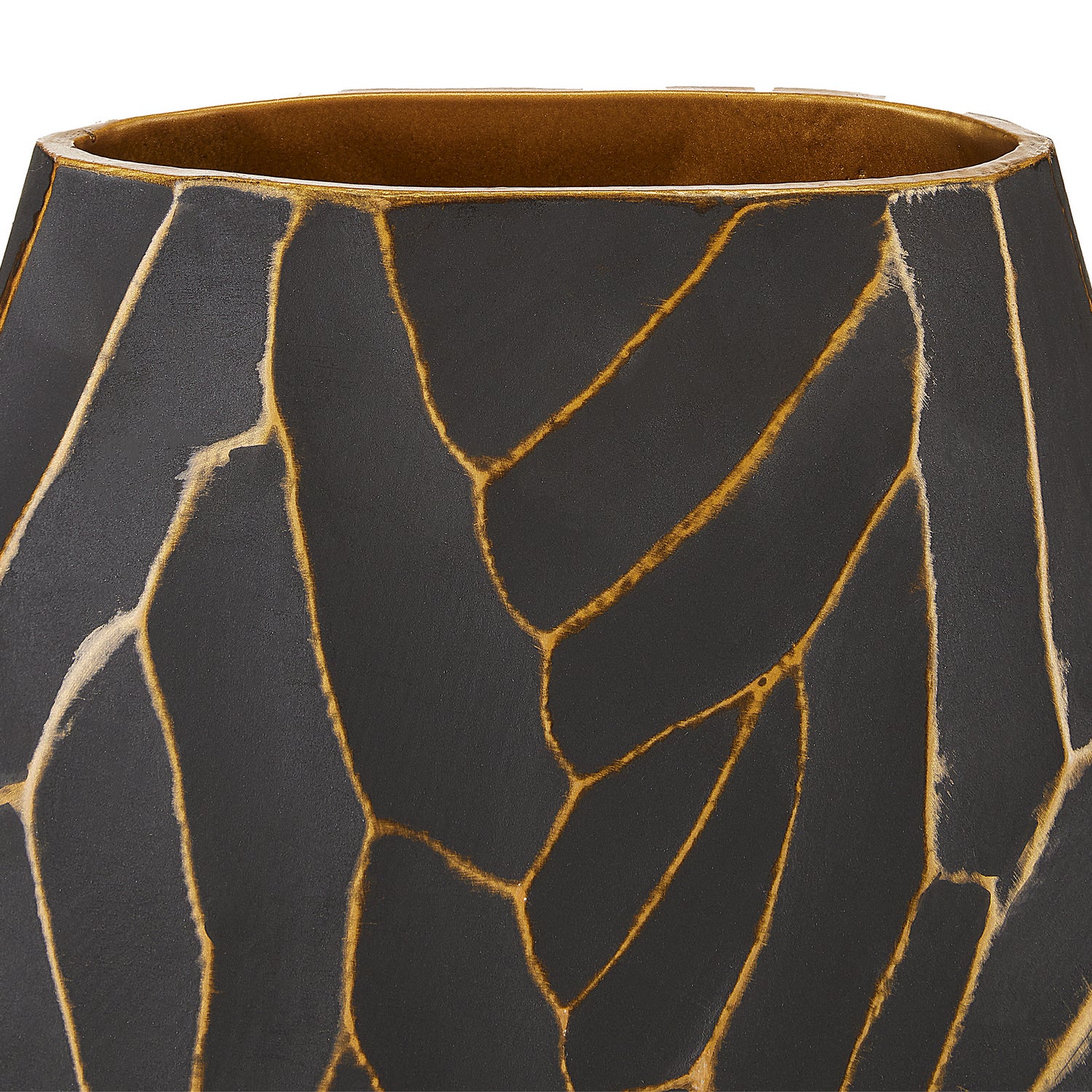 Currey and Company - 1200-0588 - Vase Set of 2 - Anika - Black/Gold