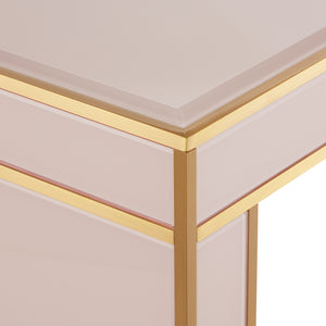 Currey and Company - 3000-0210 - Console Table - Arden - Silver Peony/Satin Brass