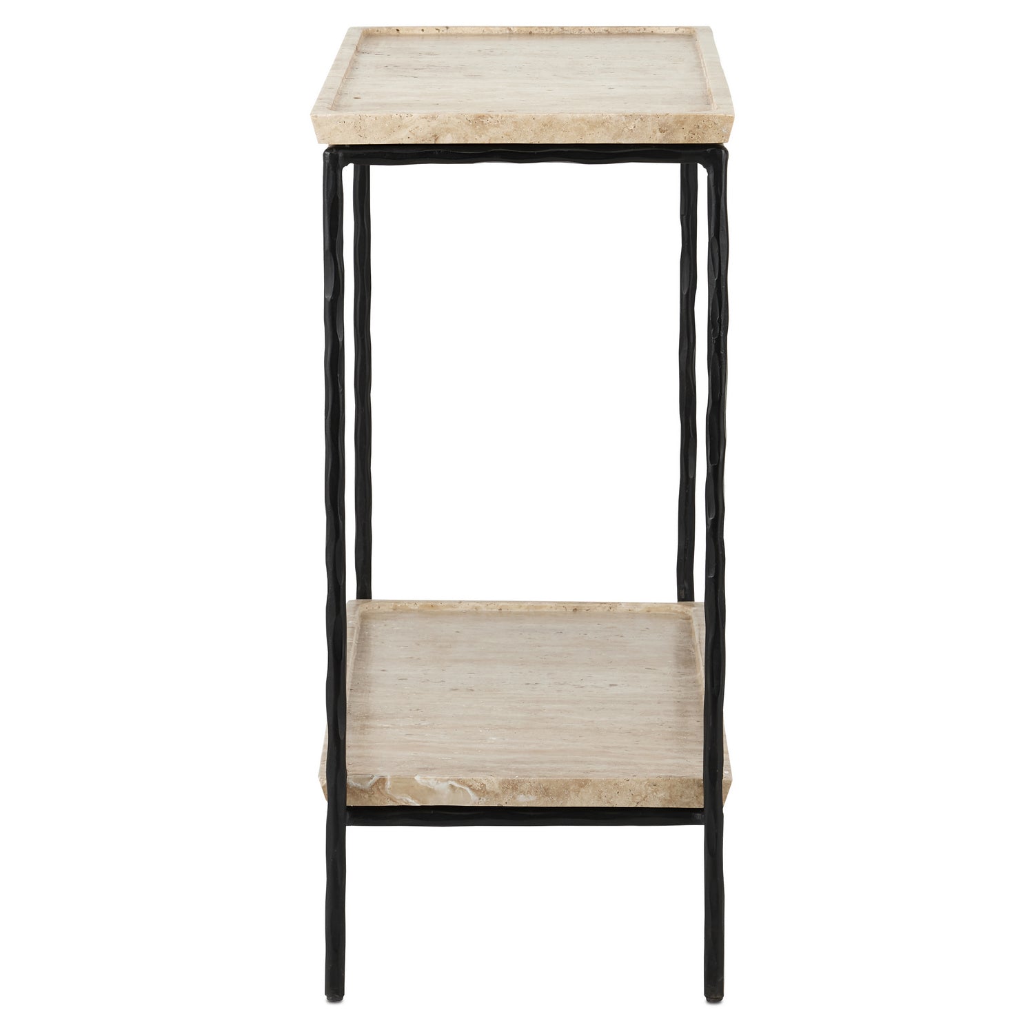 Currey and Company - 4000-0136 - Side Table - Boyles - Natural/Black