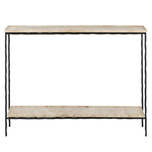 Currey and Company - 4000-0137 - Console Table - Boyles - Natural/Black