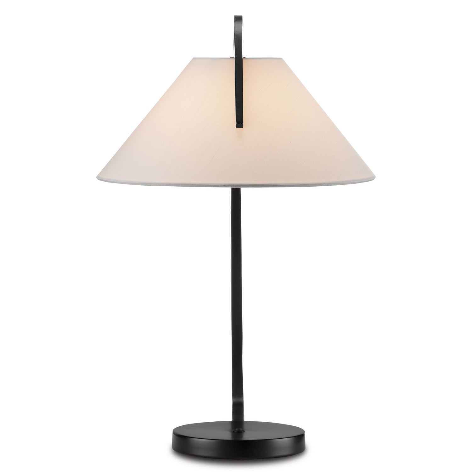 Currey and Company - 6000-0780 - One Light Desk Lamp - Frey - Satin Black/Brushed Brown